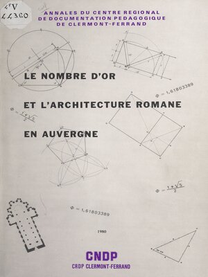cover image of Le nombre d'or et l'architecture romane en Auvergne